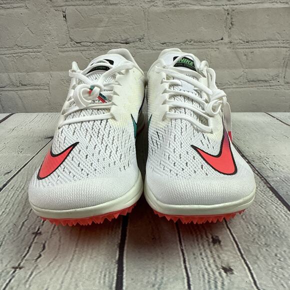 NIKE ZOOM STREAK LT 4 TRACK SPIKES SIZE 8.5 WHITE/FLASH CRIMSON/BLUE AQ3610-100 - Picture 2 of 12